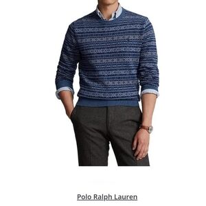 NWT Polo Ralph Lauren Fair Isle wool sweater size XXL